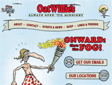 Tablet Screenshot of oatwillies.com